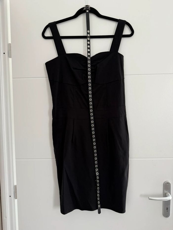 Robe tunique noir neuf Kleid dress Vestido Vestito jurk jumpsuit femme mujer donna woman bretelle