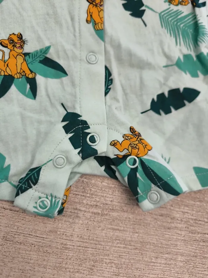 Combishort garçon 6 mois Disney Simba Roi Lion 🦁 - photo numéro 3