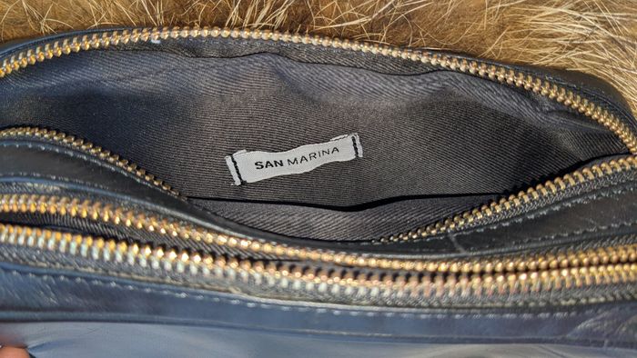 Sac à main en cuir Noir san marina DE CHAUSSEA - photo numéro 5