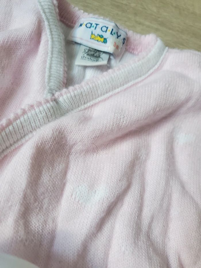 🌴 Pyjama rose vintage taille 3 mois - photo numéro 2