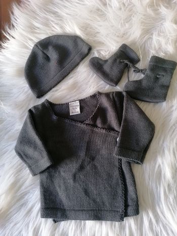 Ensemble naissance gris anthracite, 1mois la boîte à malices 