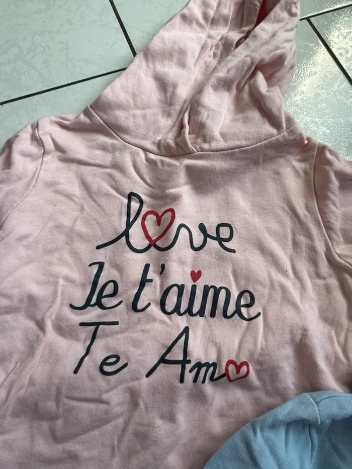 Lot de 3 sweats 8 ans cœur - photo numéro 3