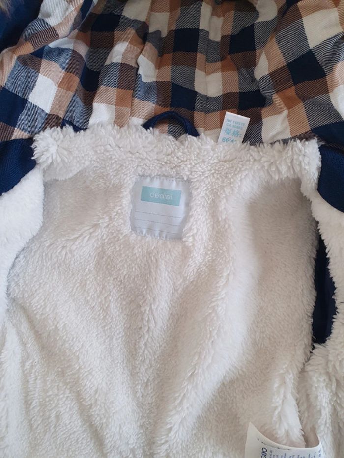 Manteau à capuche chaud bleu hiver - photo numéro 5