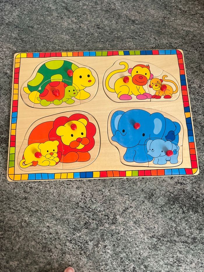 Puzzle en bois animaux - photo numéro 4