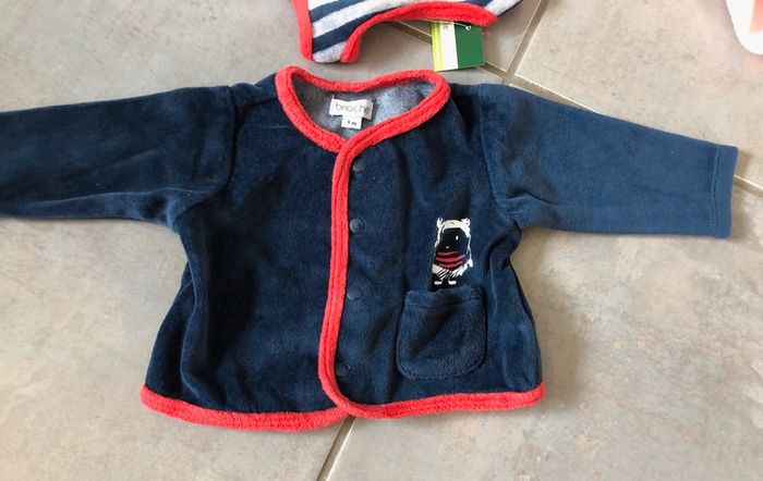 Ensemble bebe garçon 1 mois 56 cm neuf - photo numéro 2