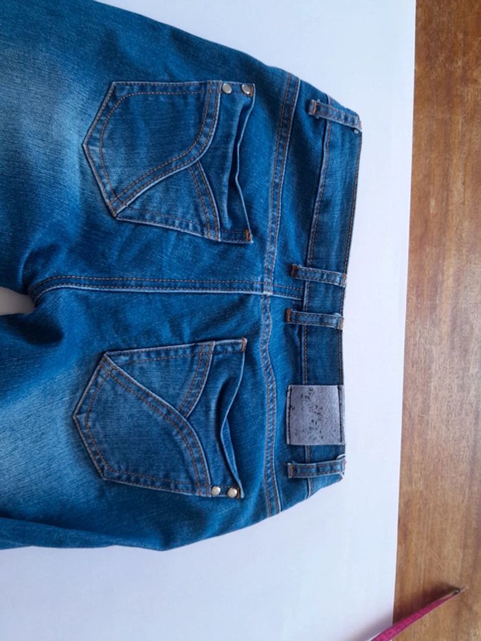 Jean slim taille basse triplix taille 34 - photo numéro 11