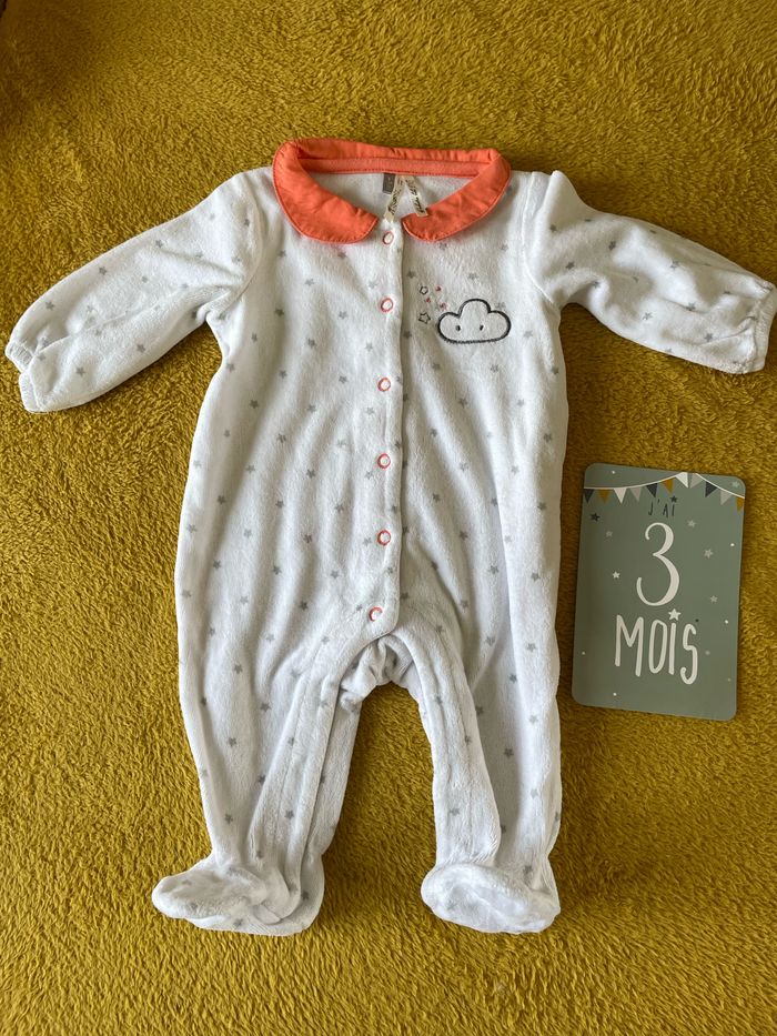 Lot de 4 pyjama hiver 3 mois - photo numéro 2
