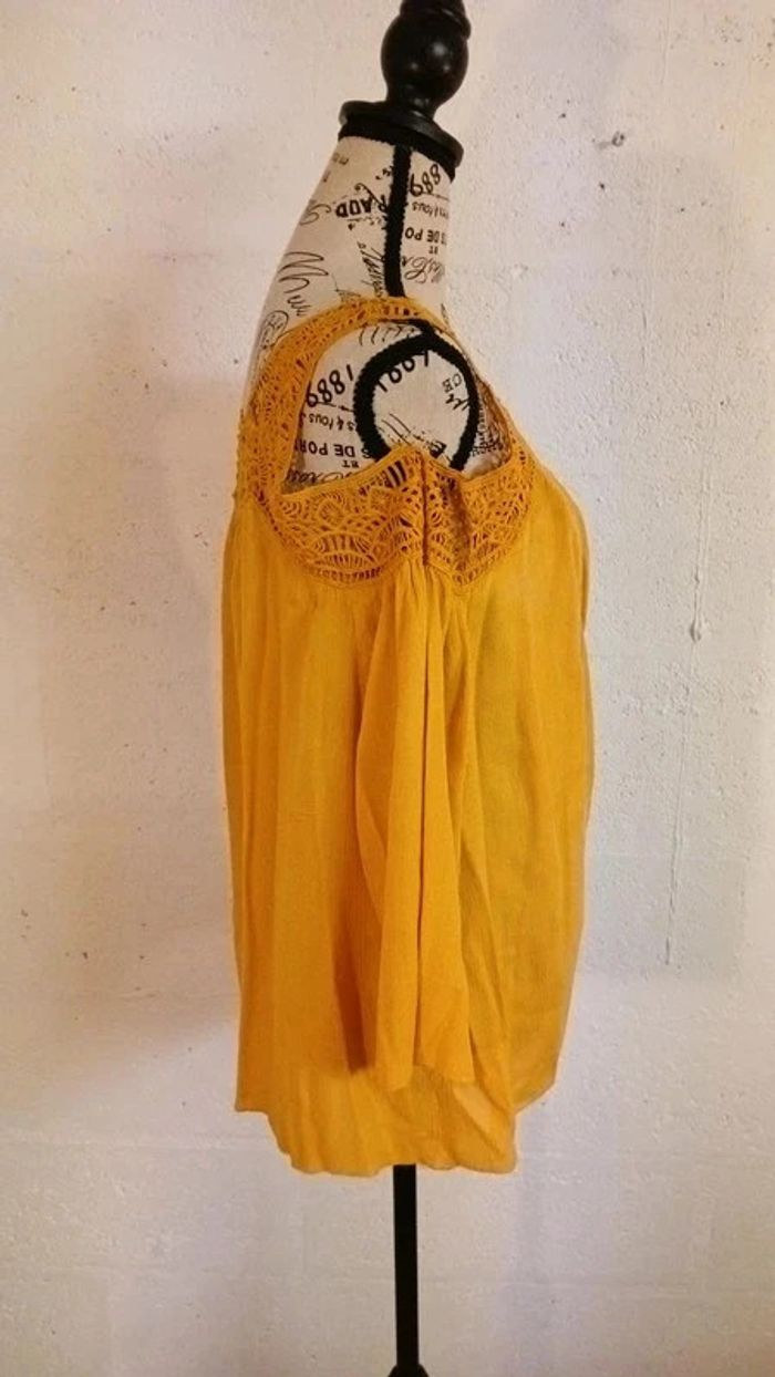 💛 Blouse fluide moutarde – Jennyfer – Taille 42/44 – Très bon état - photo numéro 4