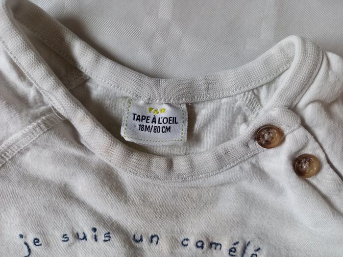 Tee-shirt bébé manches courtes 18 mois Tape à l'oeil - photo numéro 3