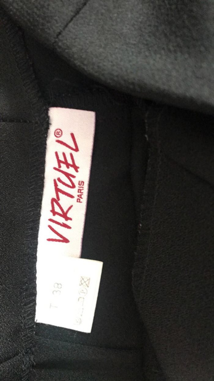 Pantalon noir large taille m - photo numéro 3