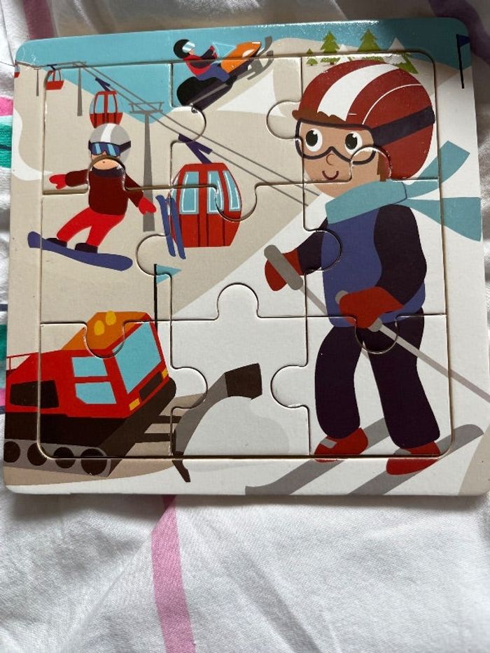 Puzzle en bois 9pieces