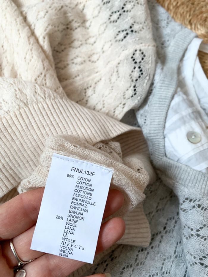 Joli pull en maille fine en laine & coton | NafNaf - photo numéro 3