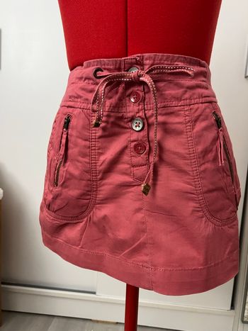 Mini jupe cargo rose Bershka