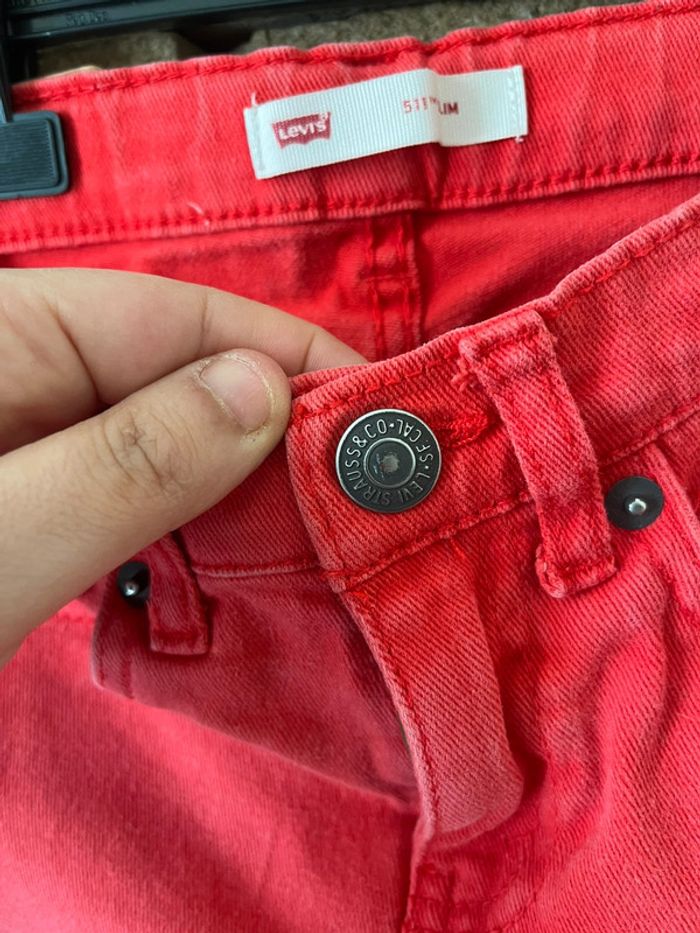 Short rouge Levis 6 ans coupe 511 slim - photo numéro 3