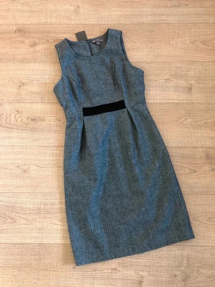 Robe d'hiver grise et noire neuve sans manches Fever London taille 38 - photo numéro 11