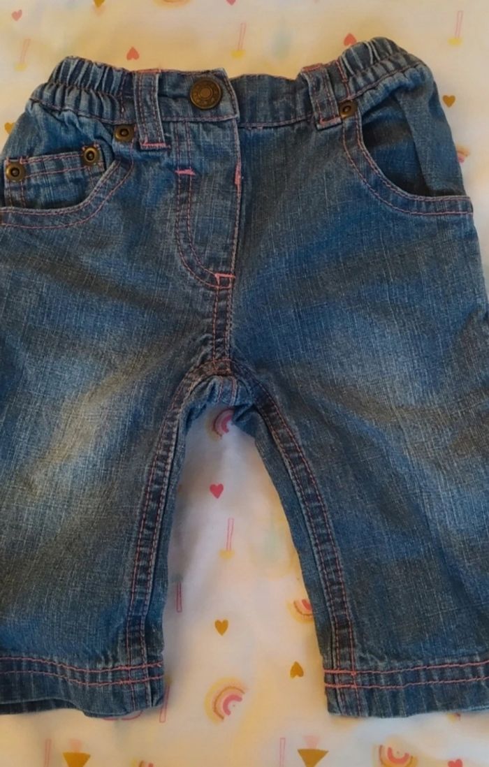3 mois_Lot 9 pantalons fille_ séparable