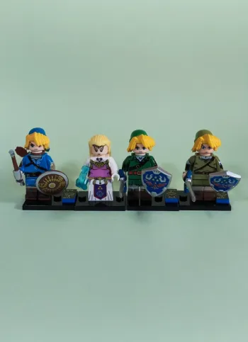 3 Links et Zelda - lot de 4 mini figurines au format Lego