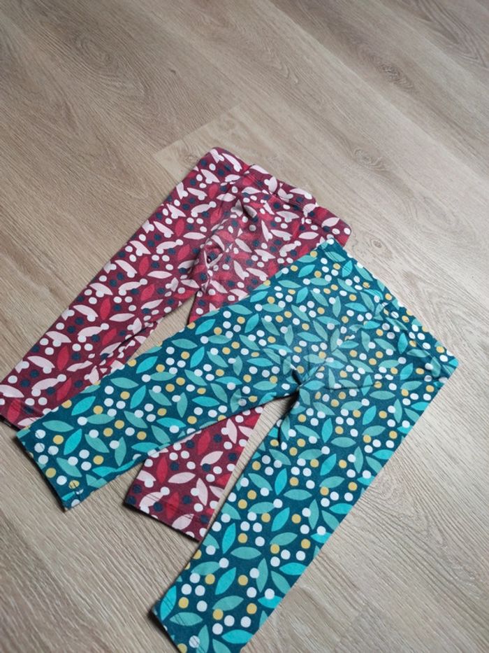 Lot de 2 leggings fille 2 ans - photo numéro 4