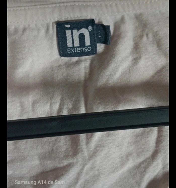 T-shirt in extenso blanc taille L - photo numéro 3