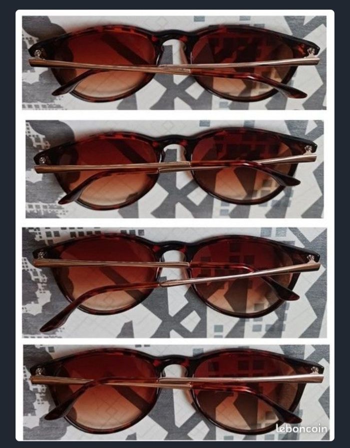 Lunettes de soleil catégorie 2, UV400 ; couleurs orange marron - photo numéro 5