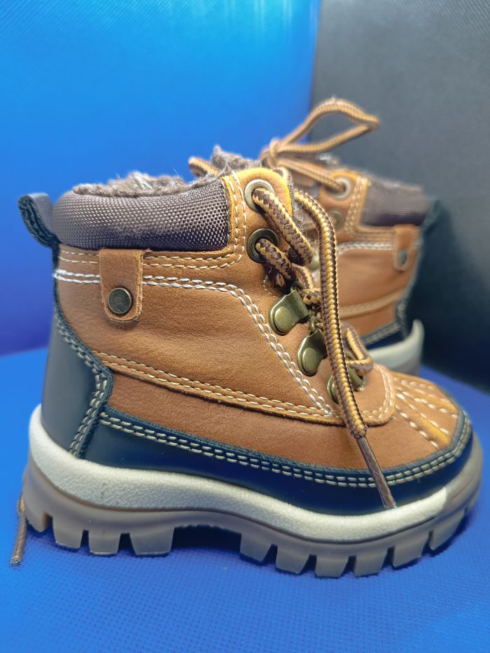 🐻 Bottines bébé Charlie & Friend – immitation cuir & moumoute – T21 - photo numéro 6