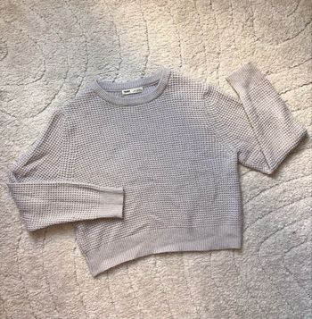 Pull beige en maille