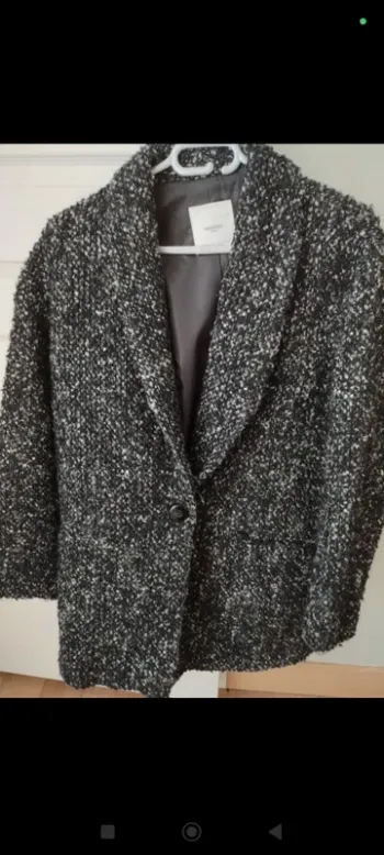 Manteau chiné Mango XS