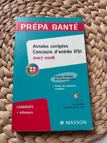 Livre annales corrigées IFSI