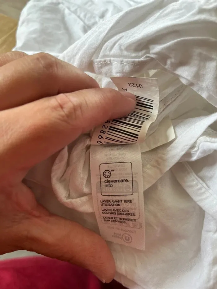 Robe blanche fille 12 mois 74 cm - photo numéro 6
