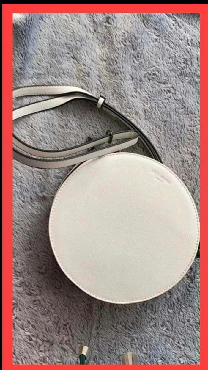 Petits prix :)  Sac  à  main  rond  blanc - photo numéro 2