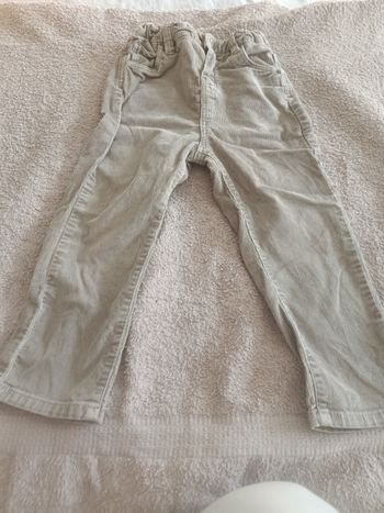 Pantalon effet velours