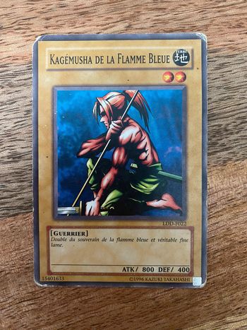 Carte Yu-Gi-Oh! Kagémusha de la flamme bleue LDD-F022 1996