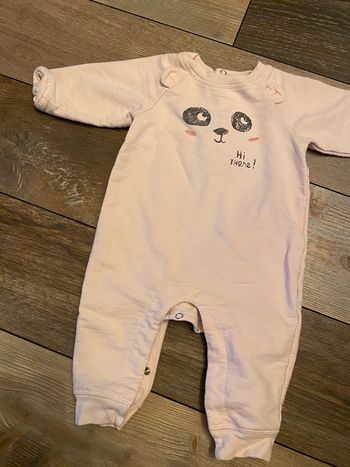 Pyjama grenouillère gémo 6 mois rose ours