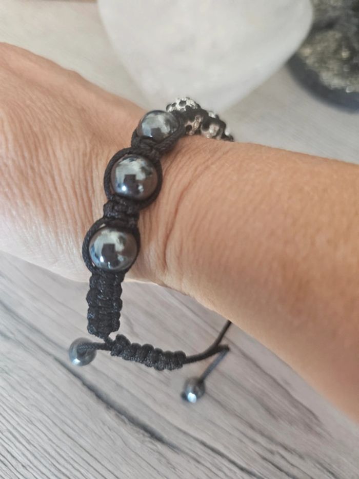 Bracelet perle et bijoux fantaisie réglable - photo numéro 3