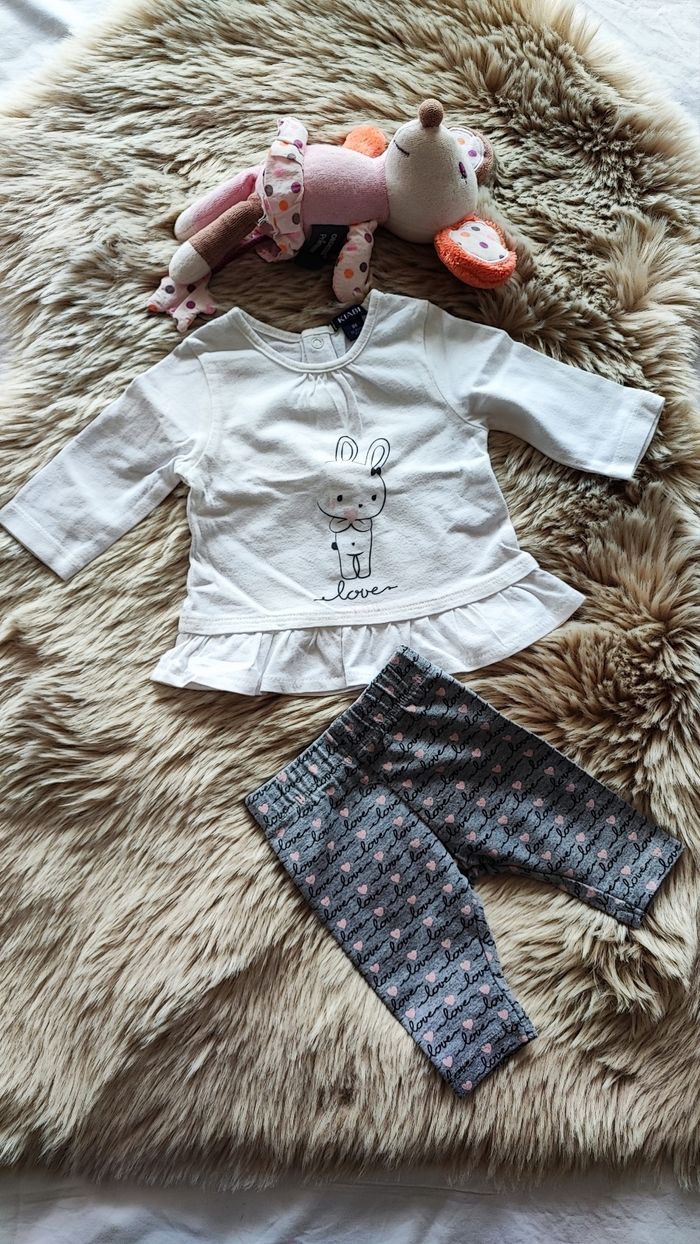 Ensemble lapin Kiabi 1 mois