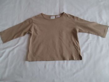 Tee-shirt taupe Zara