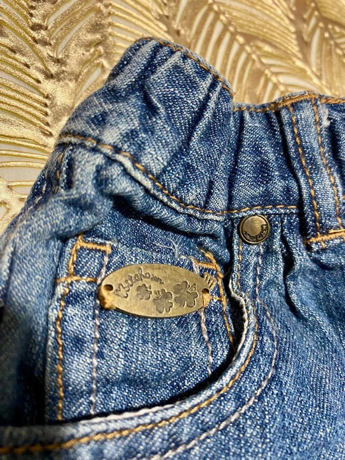 🩵Ensemble fille 6 mois – Blouse fluide + Jupe en jean – Très bon état 🩵 - photo numéro 6