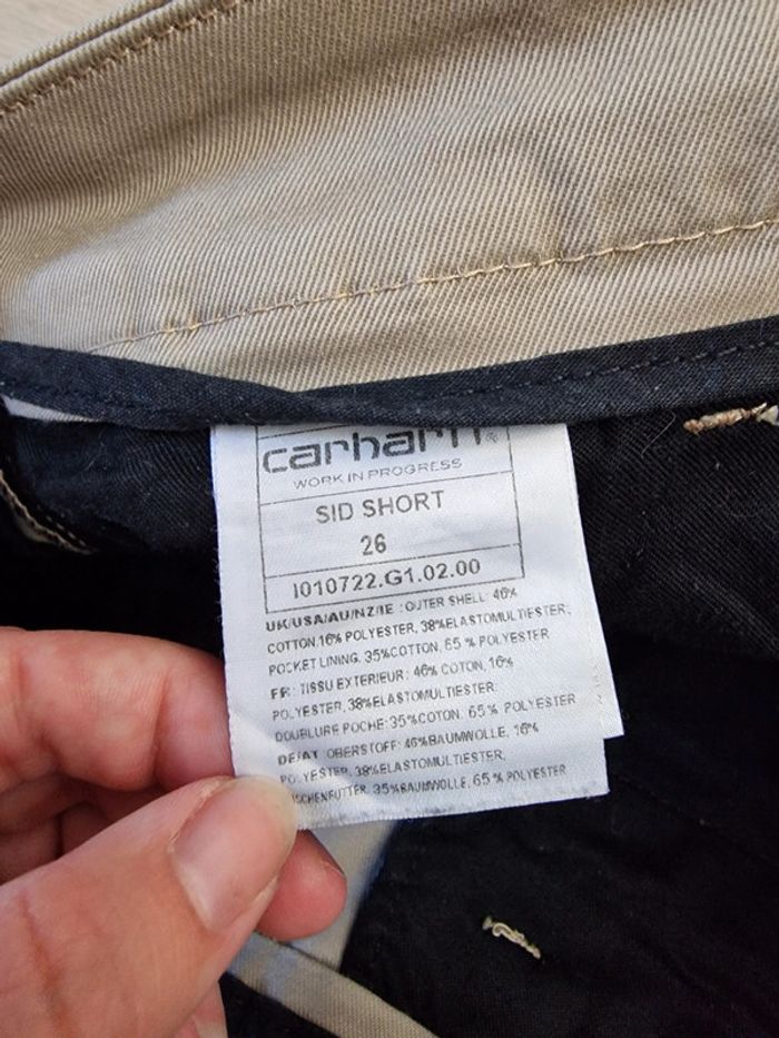 Short beige - Carhartt Wip taille 36 💎 - photo numéro 5