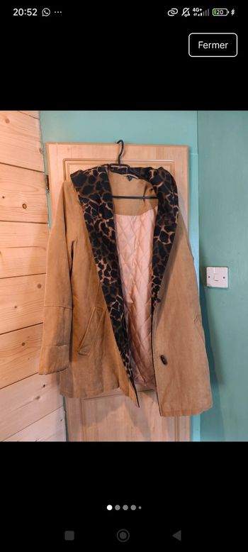 Magnifique manteau léopard vintage