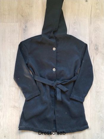 Manteau Fille Noir Neuf