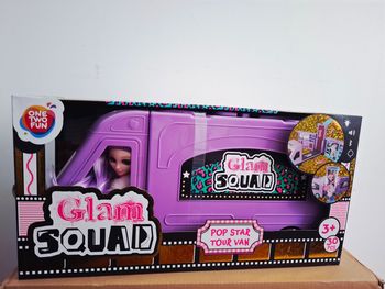 Véhicule, Voiture  Glam squad  pop star van tour avec poupée
