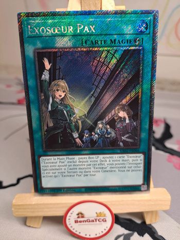 Carte Exosoeur Pax Platinium Secret Rare Yu-Gi-Oh! Collection Rareté II 25th FR 1ère ed