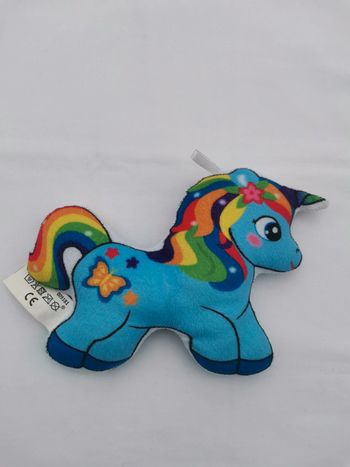 Peluche plate licorne