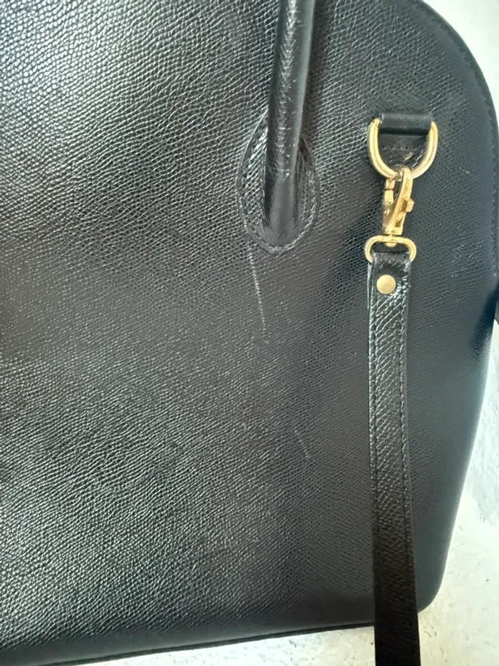 Sac Céline Bolide Noir Intérieur Rouge – M94 – Avec Bandoulière 100 cm - photo numéro 7