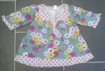 Jolie tunique fleurie fille 2 ans Orchestra