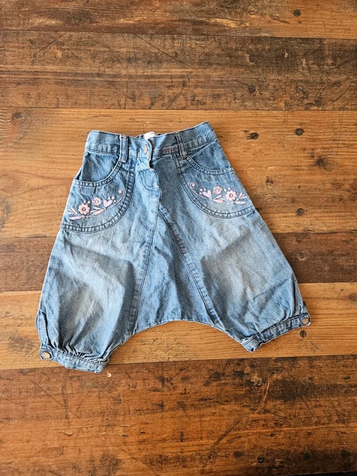 Sarouel en jeans bébé fille 18mois