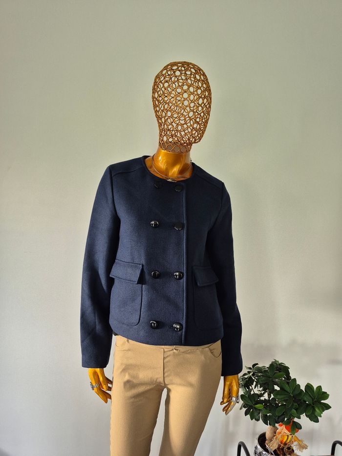 Manteau court Femme Bleu Marine Taille L/40