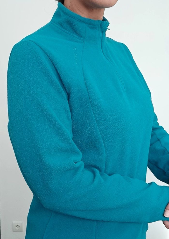 Pull polaire chaud bleu canard - photo numéro 4