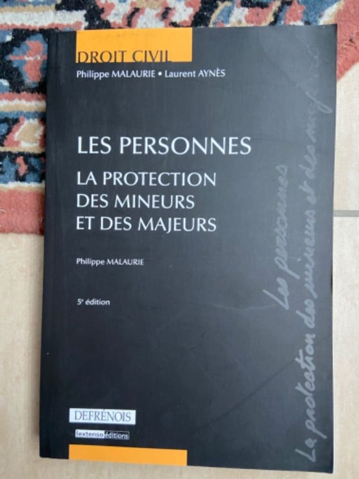 Livre droit civil les personnes
