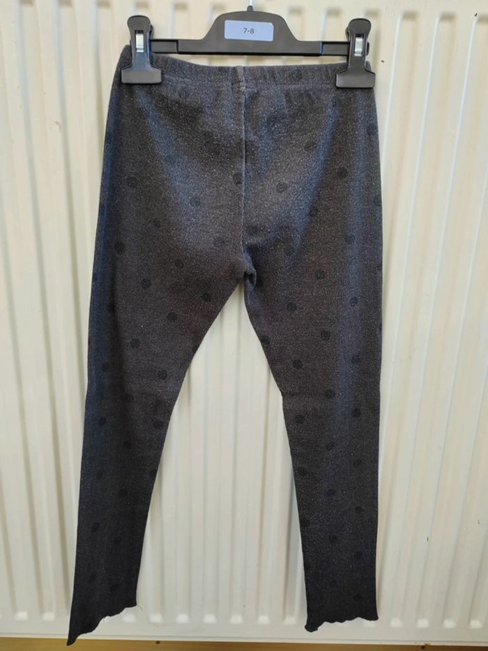 👖Legging gris à pois noir 10ans Kiabi - photo numéro 2